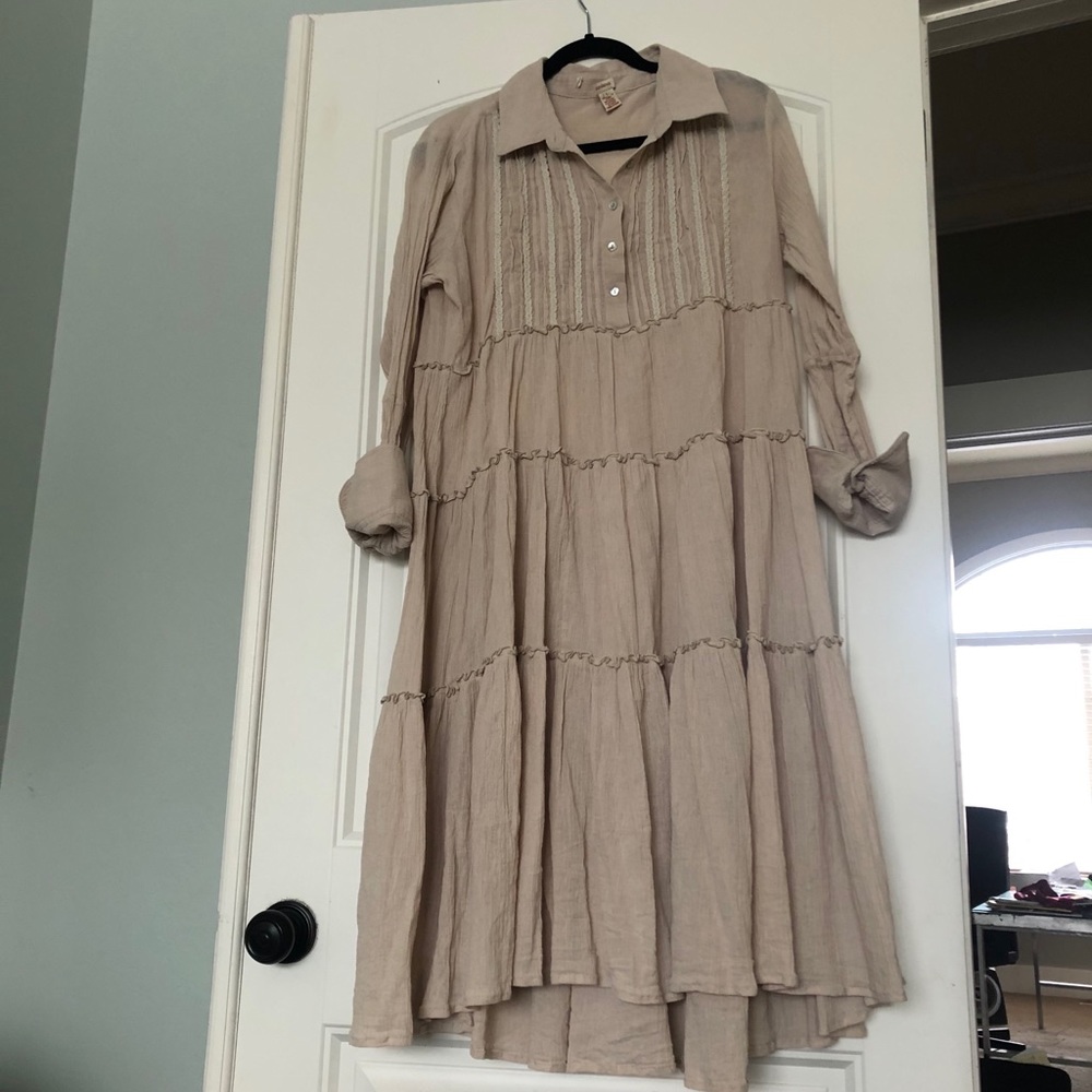 Sundance long ruffle dress
